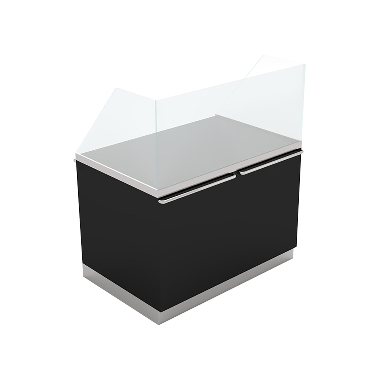 Neutral food display counter