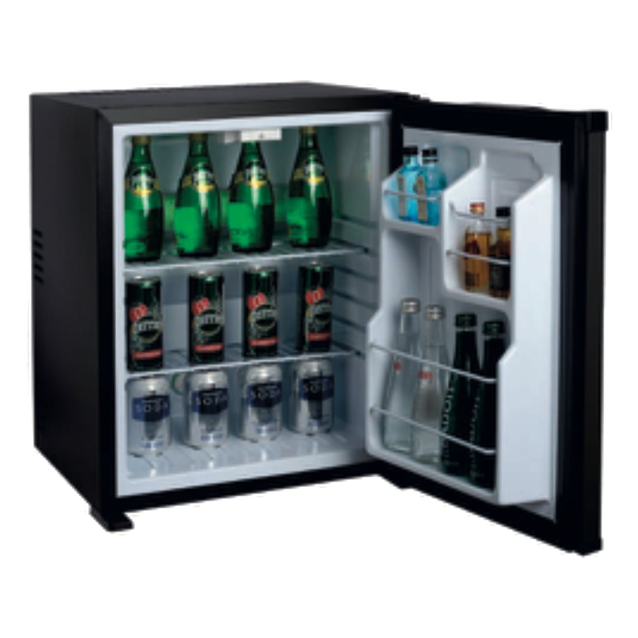silent absorption mini bar 50L open door beverage storage