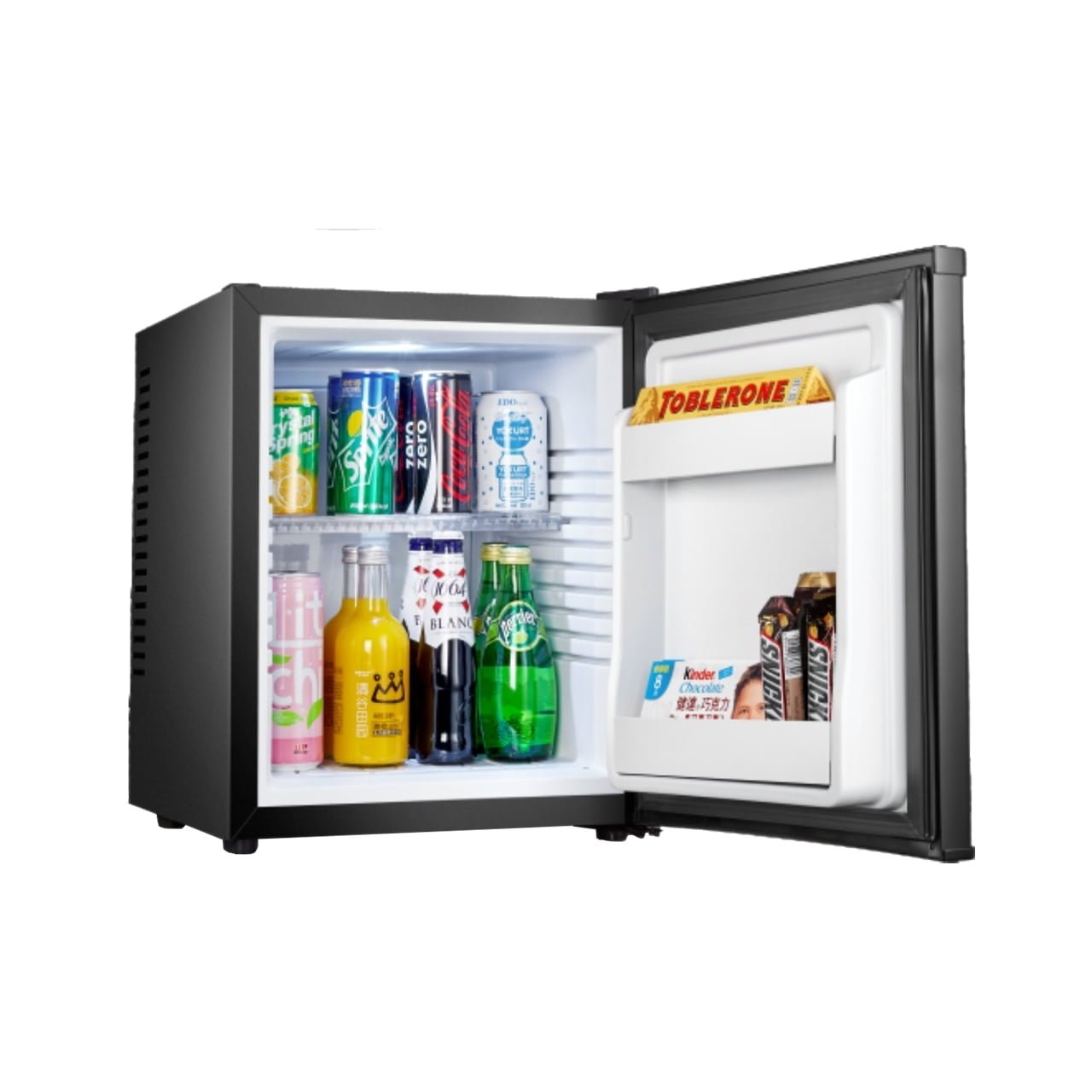 silent mini bar 30L open door interior storage