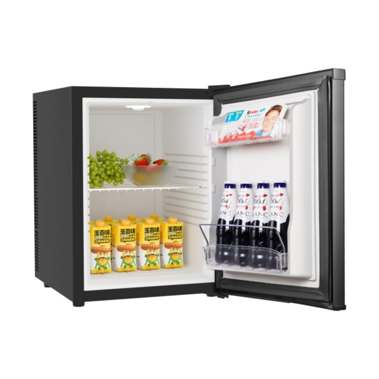 silent mini bar 40L interior open door hotel minibar